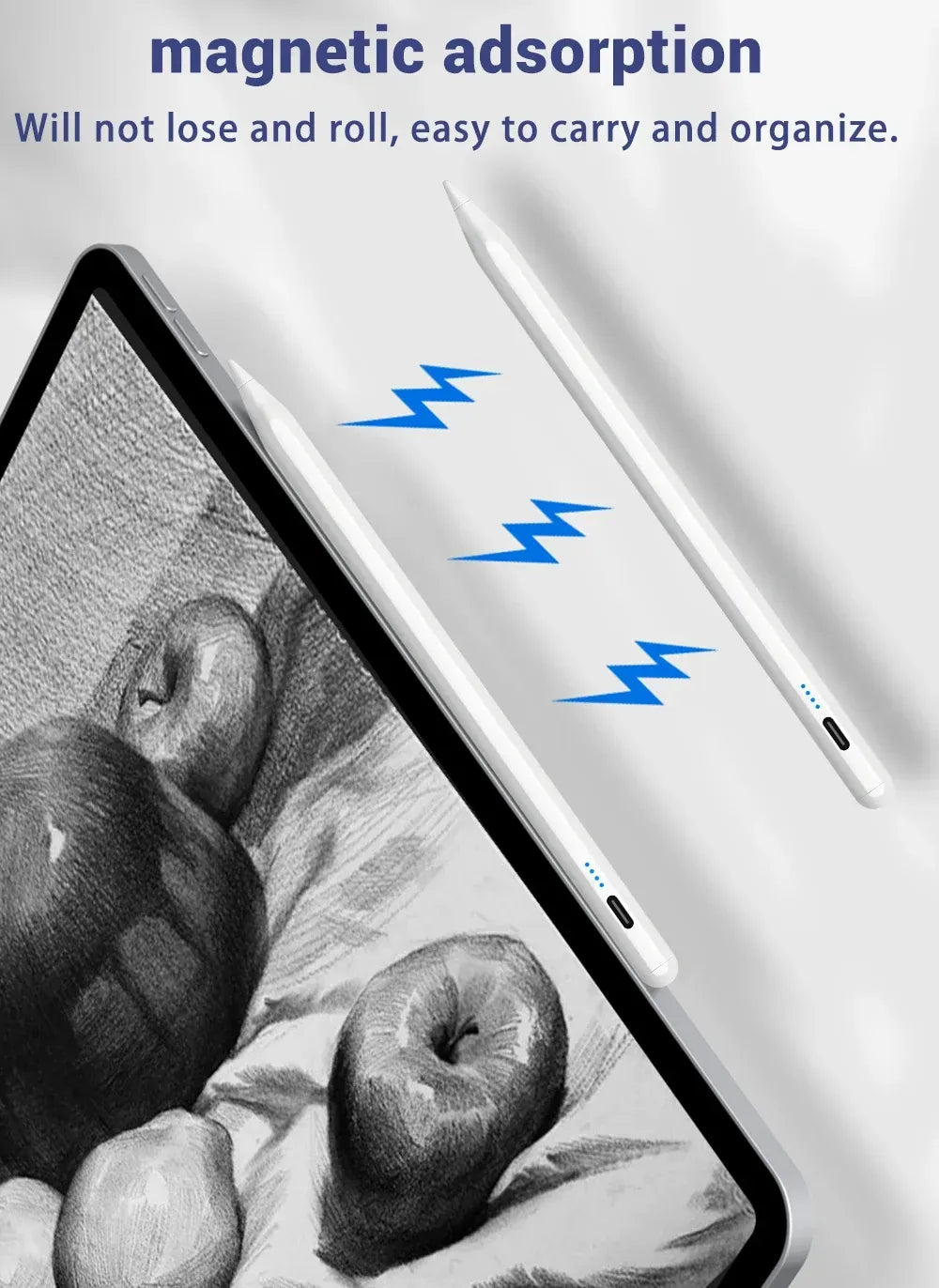 Evox™ - Stylus Pen for iPad/iPhone/Android | Fast Charging – Compatible with iPad