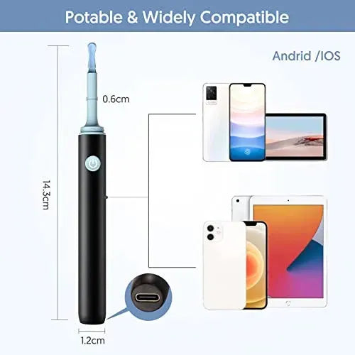 Evox™ - 2026 New Smart Earwax Cleaning Kit with Camera | 1080p HD Macro Camera Kit