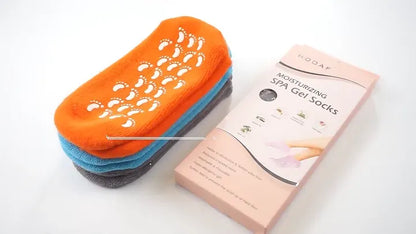 Evox™ - Spa Gel Anti-Moisture Cracked Heel Socks | Reusable Full-Length Silicone Foot Protector for Women & Men | Pedicure Soft Heel Care Socks