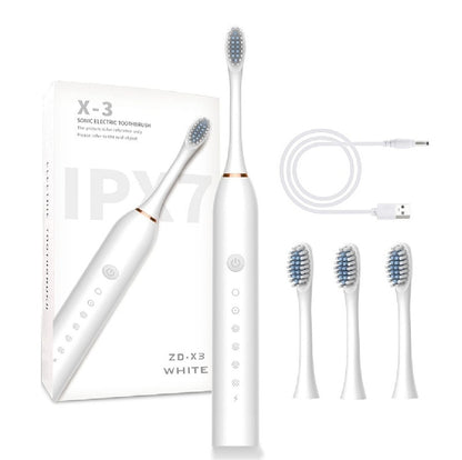 Evox™ - 4in1 Smart Rechargeable Electric Tooth Brush with 6 Speeds | 4 Extra Bristles | Waterproof