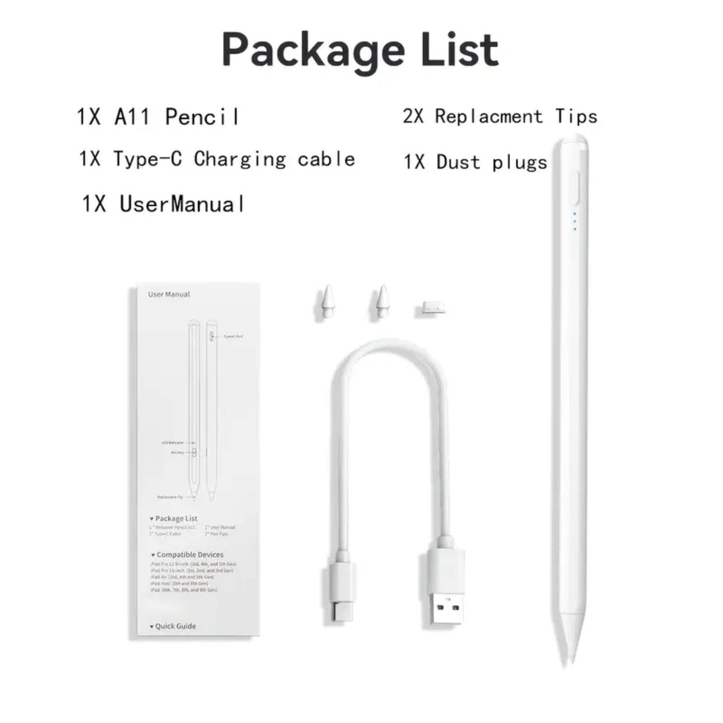 Evox™ - Stylus Pen for iPad/iPhone/Android | Fast Charging – Compatible with iPad