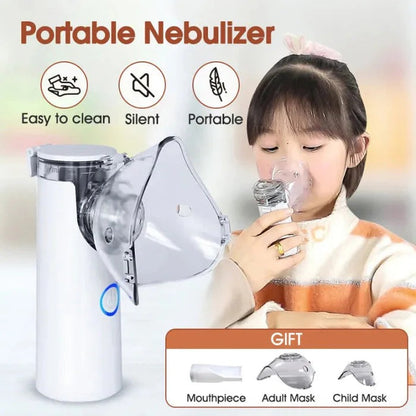 Evox™ - Portable Mesh Nebulizer Machine For Adults & Kids | Soundless Nebulizer for Effective Treatment | Mini Inhaler Machine with Warranty