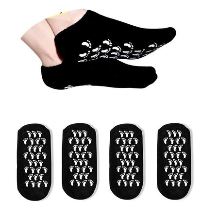 Evox™ - Spa Gel Anti-Moisture Cracked Heel Socks | Reusable Full-Length Silicone Foot Protector for Women & Men | Pedicure Soft Heel Care Socks