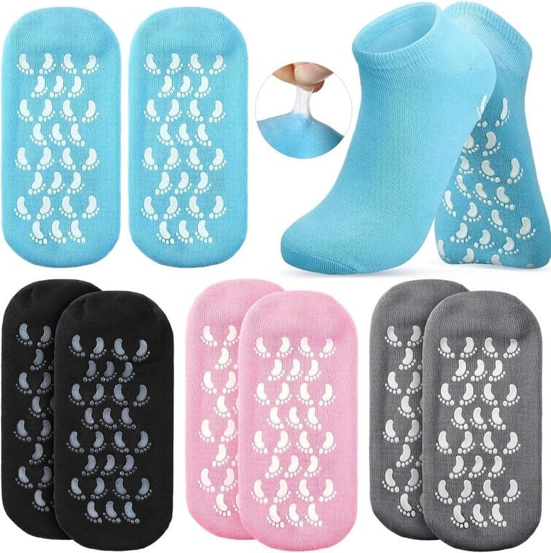 Evox™ - Spa Gel Anti-Moisture Cracked Heel Socks | Reusable Full-Length Silicone Foot Protector for Women & Men | Pedicure Soft Heel Care Socks